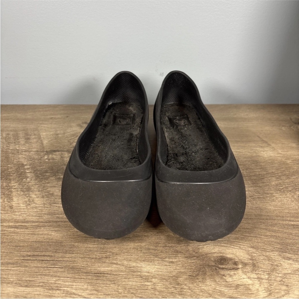 Crocs Mammoth Women’s Size 9 Shoes Black Fur Lined Comfort Flats - Picture 5 of 11